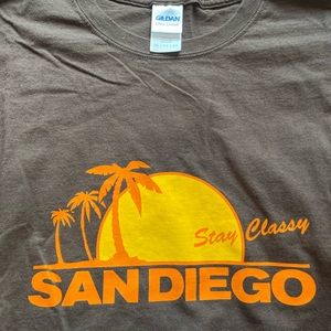 Ron Burgandy 4XL t-shirts from the movie Anchorman.